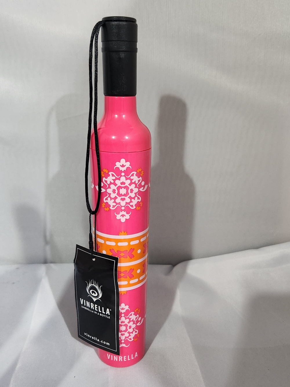 Pink Patterned Bottle Umbrella
